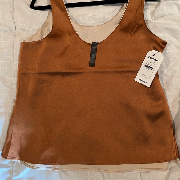 Express reversible silk tank top - Picture 2 of 7